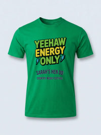 Personalised Country Weekender Tee — irish green tee, front view