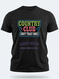 Personalised Country Weekender Tee — black tee, front view