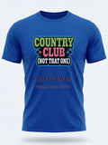 Personalised Country Weekender Tee — royal blue tee, front view