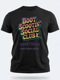 Personalised Country Weekender Tee — black tee, front view
