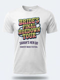 Personalised Country Weekender Tee — white tee, front view