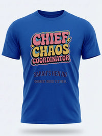 Personalised Country Weekender Tee — royal blue tee, front view