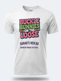 Personalised Country Weekender Tee — white tee, front view