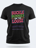 Personalised Country Weekender Tee — black tee, front view