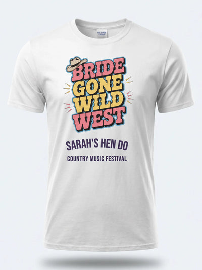 Personalised Country Weekender Tee – Bride gone Wild West