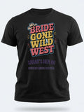 Personalised Country Weekender Tee — black tee, front view