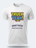 Personalised Country Weekender Tee — white tee, front view