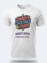 Personalised Country Weekender Unisex Tee – Cowboys Cocktails and Chaos