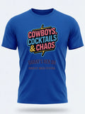 Personalised Country Weekender Unisex Tee — royal blue tee, front view