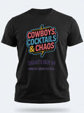 Personalised Country Weekender Unisex Tee — black tee, front view
