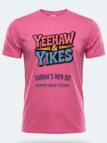 Personalised Country Weekender Unisex Tee — pink tee, front view