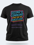 Personalised Country Weekender Tee — black tee, front view