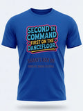 Personalised Country Weekender Tee — royal blue tee, front view
