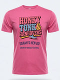 Personalised Country Weekender Unisex Tee — pink tee, front view