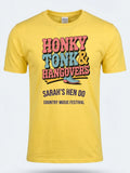 Personalised Country Weekender Unisex Tee — daisy yellow tee, front view