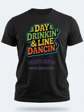 Personalised Country Weekender Unisex Tee — black tee, front view