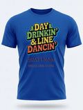 Personalised Country Weekender Unisex Tee — royal blue tee, front view