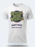 Personalised Country Weekender Tee — white tee, front view