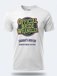Personalised Country Weekender Tee — white tee, front view