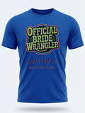 Personalised Country Weekender Tee — royal blue tee, front view