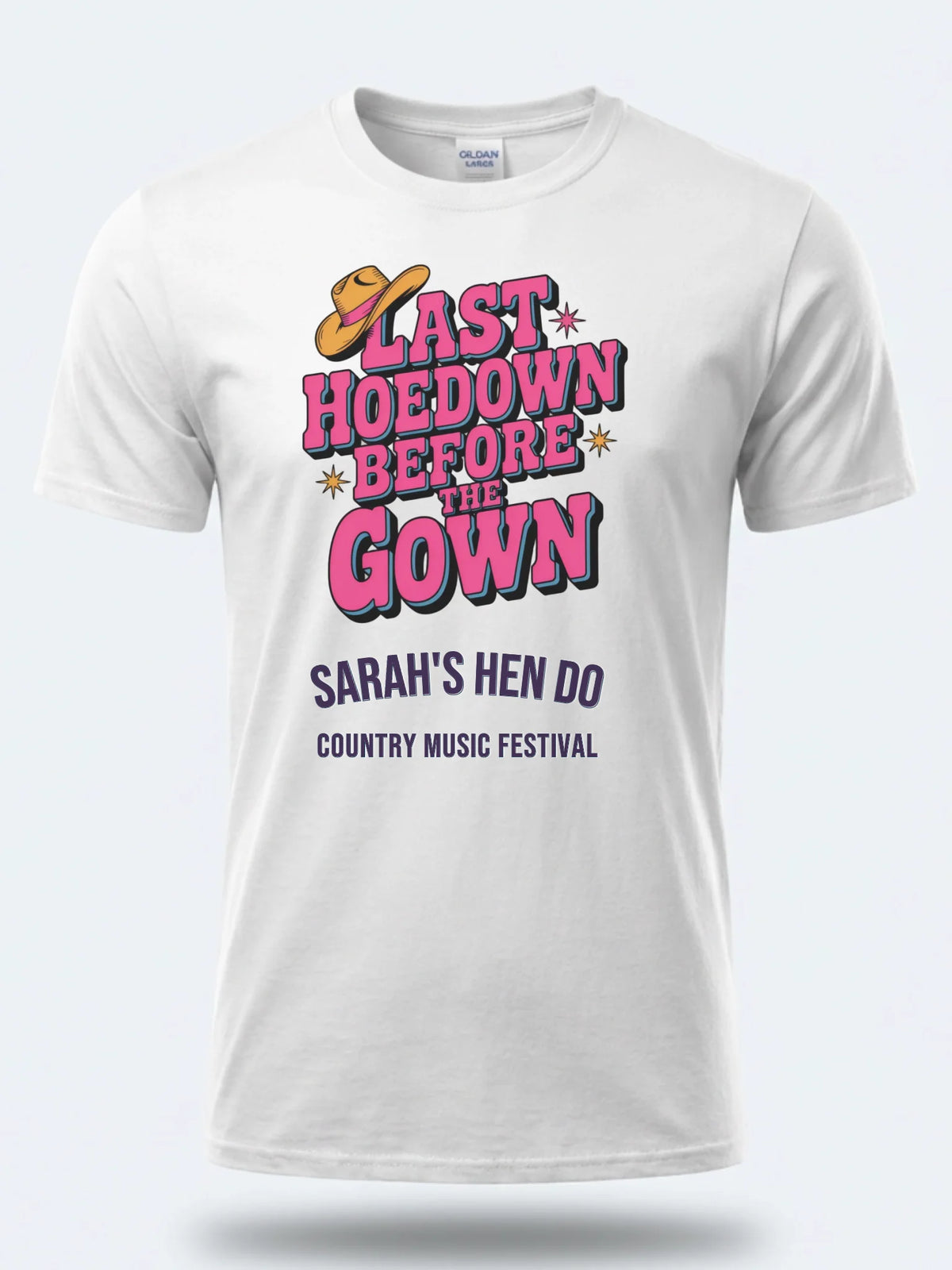 Personalised Country Weekender Unisex Tee | Last Hoedown before the gown HEN | Shirt Dress Loud
