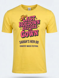 Personalised Country Weekender Unisex Tee | Last Hoedown before the gown HEN | Shirt Dress Loud
