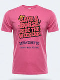 Personalised Country Weekender Unisex Tee | Savea Horse Ride the Weekend | Shirt Dress Loud