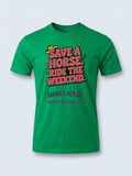 Personalised Country Weekender Unisex Tee | Savea Horse Ride the Weekend | Shirt Dress Loud