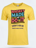 Personalised Country Weekender Unisex Tee | Whiskey Made me do it | Shirt Dress Loud