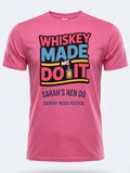 Personalised Country Weekender Unisex Tee | Whiskey Made me do it | Shirt Dress Loud