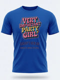 Personalised Country Weekender Unisex Tee | Very important party girl | Shirt Dress Loud