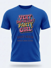 Personalised Country Weekender Unisex Tee | Very important party girl | Shirt Dress Loud