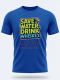 Personalised Country Weekender Unisex Tee | Save Water Drink Whiskey | Shirt Dress Loud