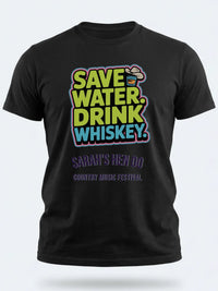 Personalised Country Weekender Unisex Tee | Save Water Drink Whiskey | Shirt Dress Loud