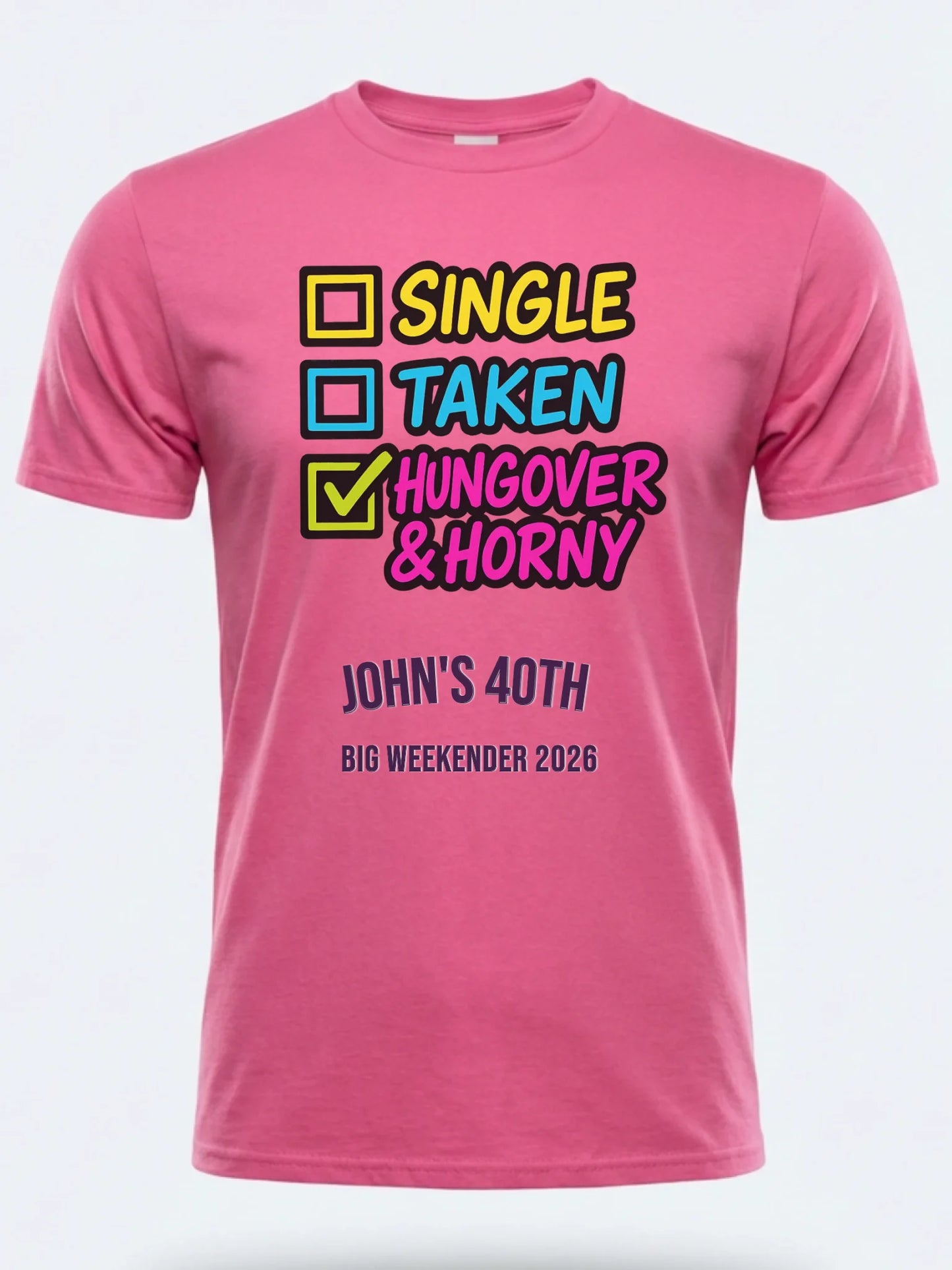 Gildan 64000 Mockup pink front