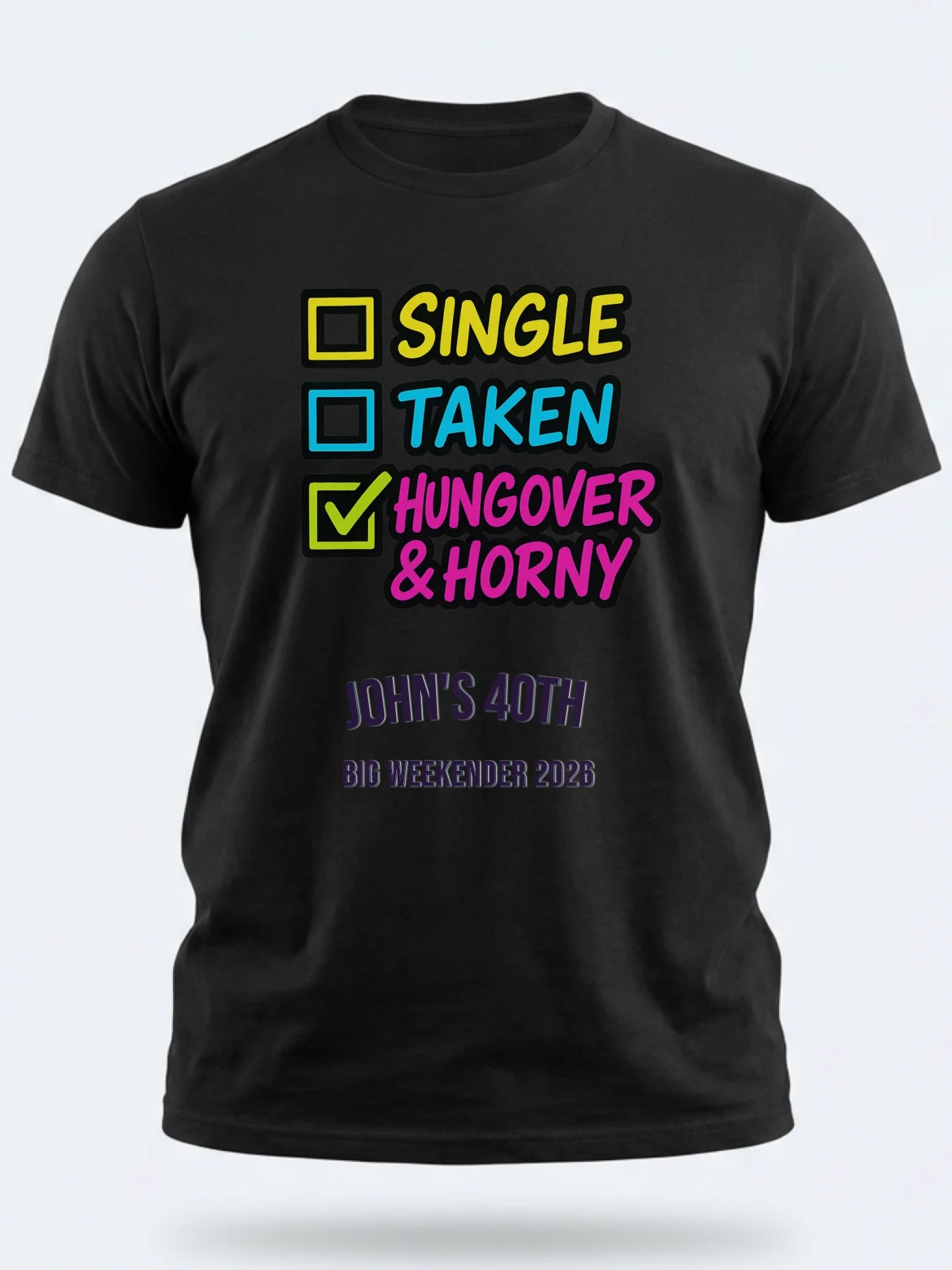 Gildan 64000 Mockup black front