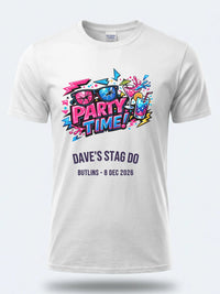 Personalised Ultimate '80s Big Weekender Tee | Custom Party Time Event Shirt Dress Loud
