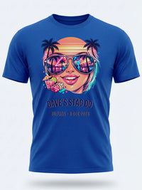 Personalised Ultimate '80s Big Weekender Tee | Custom Miami Vice Event Shirt Dress Loud