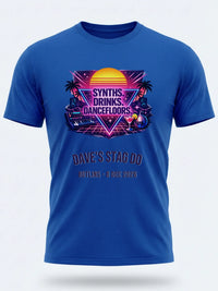 Personalised Ultimate '80s Big Weekender Tee | Custom Synths Drinks Dancefloors Event Shirt Dress Loud