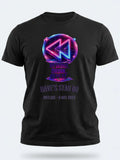 Personalised Ultimate '80s Big Weekender Tee — black tee, front view