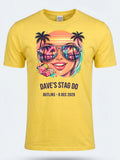 Personalised Ultimate '80s Big Weekender Tee | Custom Miami Vice Event Shirt Dress Loud