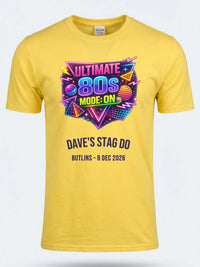 Personalised Ultimate '80s Big Weekender Tee | Custom Ultimate 80s mode on Event Shirt Dress Loud