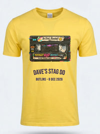 Personalised Ultimate '80s Big Weekender Tee | Custom Vintage VHS Event Shirt Dress Loud