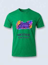 Personalised Ultimate '80s Big Weekender Tee | Custom This Weekend is Electric Event Shirt Dress Loud