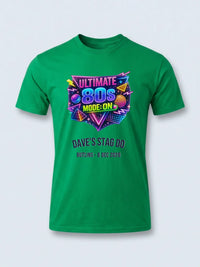 Personalised Ultimate '80s Big Weekender Tee | Custom Ultimate 80s mode on Event Shirt Dress Loud