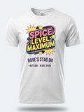 Personalised 90s Reloaded Big Weekender Tee — white tee, front view