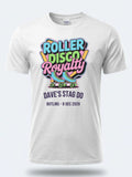 Personalised 90s Reloaded Big Weekender Tee — white tee, front view