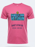 Personalised 90s Reloaded Big Weekender Tee — pink tee, front view