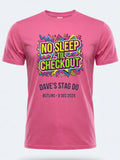 Personalised 90s Reloaded Big Weekender Tee | No Sleep Til Checkout Event Shirt Dress Loud