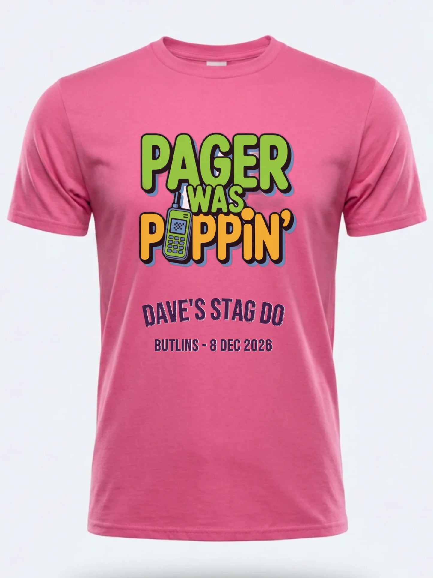 Gildan 64000 Mockup pink front